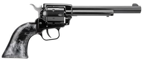 Heritage Rough Rider Small Bore Revolver RR22B6BLKPRL, 22LR, 6.5in, Black Pearl Grips, 6 Rds
