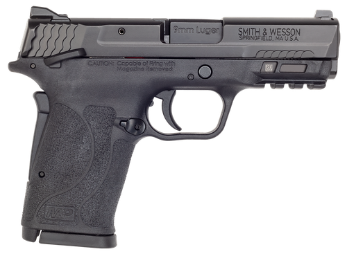Smith & Wesson M&P Shield EZ M2.0 Pistol 12436, 9mm, 3.67 in, Textured Polymer Grip, Black Finish, 8 Rds