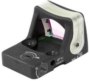 Trijicon RMR Ruggedized Miniature Reflex Sight RM04, 1x, Dual Illuminated, Amber Dot, 7 M.O.A.