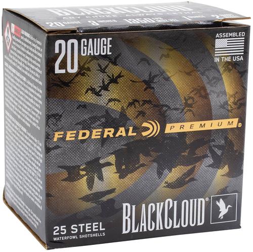 Federal Cartridge Premium Black Cloud PWUX2092, 20 Gauge, 3", 1 oz, 1400  fps, 25 Rd/bx