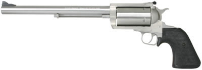 Magnum Research BFR Revolver BFR444M, 444 Marlin, 10", Hogue Rubber Grip, Stainless Finish, 5 Rd