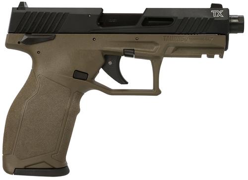 Taurus TX22 T.O.R.O. Optic Ready Pistol 1-2TX22141O-10, 22 LR, 4.60in, Textured Grips, OD Green Finish, 10 Rds
