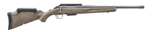 Ruger American Ranch Gen II, Bolt Action Rifle 46992, 350 Legend, 16.4" Cobalt Cerakote Threaded Barrel, Adjustable FDE Splatter Stock, 5 Rds