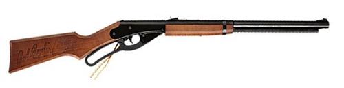 Daisy .177 (4.5mm) BB Lever Action Air Rifle w/Stained Solid Wood Stock (4938)