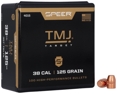 Speer 357 Caliber 125 Grain Encased Uni-Core Full Metal Jacket 100/Box (4015), Not Loaded