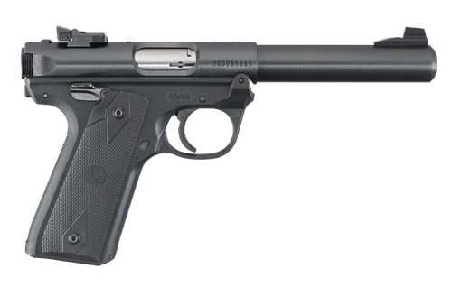 Ruger Mark IV Target Pistol 40107, 22 Long Rifle, 5 1/2 in, Black Syn Grip, Blue Steel Finish, 10 Rd, Adjustable Sights