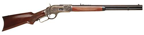 Cimarron 1873 Short Deluxe Lever Action Rifle CA213, 38 Special, 20", Case Hardened Finish, Walnut Fixed Stock, 10 Rds