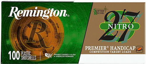 Remington Premier Handicap Nitro 27 Target Loads 28867, 12 Gauge, 2-3/4", 1-1/8 oz, 1235 fps, #7.5 Lead Shot, 100 Rds/Bx