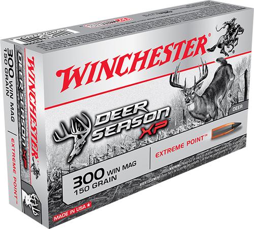 Winchester Deer Season XP Rifle Ammunition X300DS, 300 Win Mag, Extreme Point Polymer Tip, 150 GR, 3260 fps, 20 Rd/bx