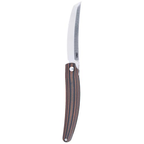 Columbia River Ancestor Tanto EDC Knife w/Black/Brown Stripe Handle (5930)
