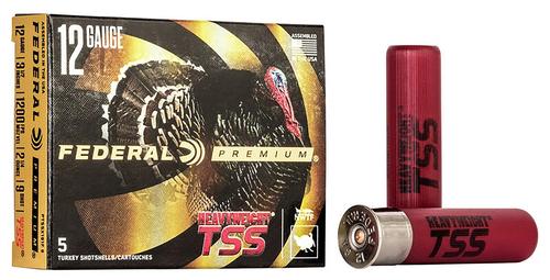 Federal Premium Turkey Heavyweight TSS Shotshells PTSSX191F9, 12 Gauge, 3-1/2", 2 1/4 oz, #9 Shot, 5 Rds/bx