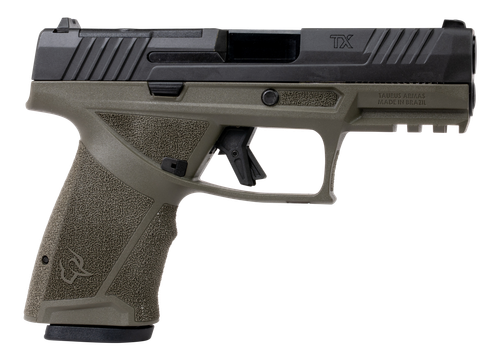 Taurus TX 9 Optic Ready Pistol, 9mm, 4in, Interchangeable Backstrap Grips, Black Finish, 15 Rds