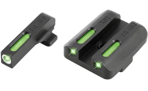 TruGlo TG13XD1A TFX 3-Dot Tritium/Fiber Optic Sight, Green w/White, for Springfield XD / XD-S / XD(M)