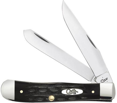 Case Jigged Buffalo Horn Trapper Pocket Knife (65010)