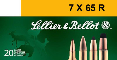 Sellier & Bellot Rifle Ammunition SB765RA, 7mmX65R, SPCE (Soft Point Cut-through Edge), 173 GR, 2379 fps, 20 Rd/Bx