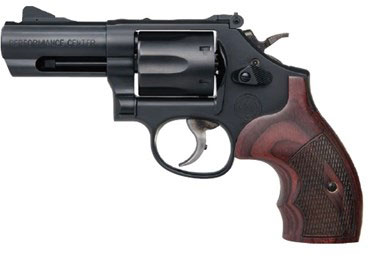 Smith & Wesson 19 Performance Center Carry Comp Revolver 12039, 357 Magnum, 3", Wood Grip, Glassbead Black Finish, 6 Rd