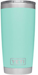 Yeti Rambler Tumbler 20oz Stainless Steel Cup, DuraCote Seafoam (YRAM20SF)