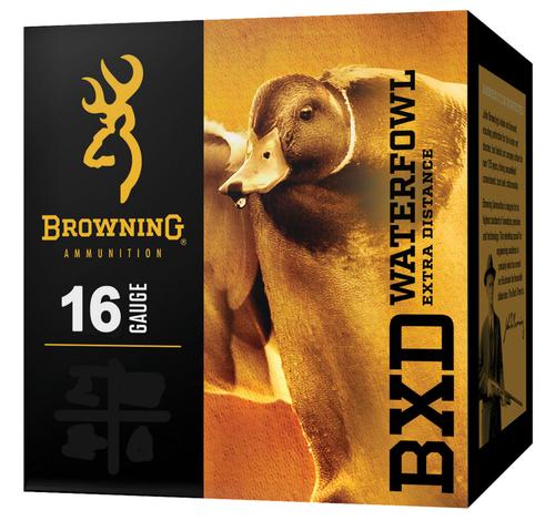 Browning BXD Shotshells B193411622, 16 Gauge, 2-3/4", 15/16 oz, #2 Steel Shot, 25 Rds/box