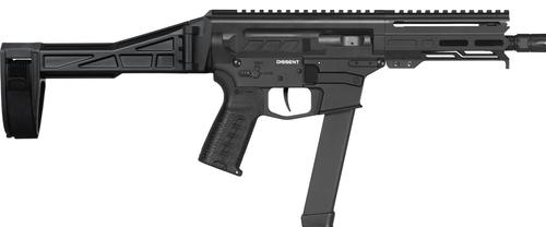 CMMG MKGs Dissent Pistol, 9mm, 6.5", G2 Brace, M-LOK Handguard, Armor Black Finish, 33 Rds