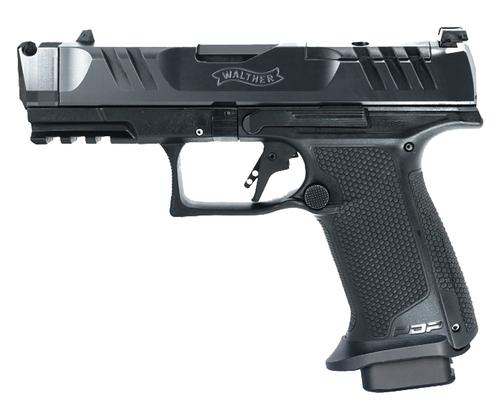 Walther PDP F-Series Pro X Optic Ready Pistol 4797049, 9mm Luger, 4in, Interchangeable Backstrap, Black Finish, 18 Rds