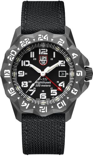Luminox F-117 Nighthawk Watch XA.6421 Black Dial, Grey Figures, 44mm, Black Kevlar Band