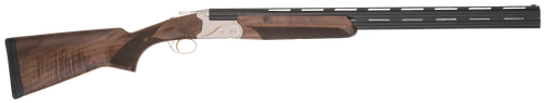 TriStar Trinity II LT Over/Under Shotgun 33146, 28 Gauge, 28", 2.75" Chmbr,  Blued Barrel, Silver Steel Rec, Deluxe Walnut Furniture, Fiber Optic Sight