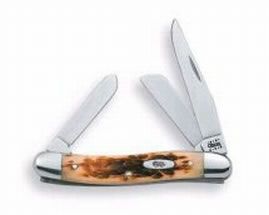 Case Amber Medium Stockman SS Knife (00042)