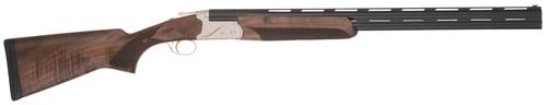 TriStar Trinity II LT Over/Under Shotgun 33140, 12 Gauge, 28", 3" Chmbr,  Blued Barrel, Silver Steel Rec, Deluxe Walnut Furniture, Fiber Optic Sight