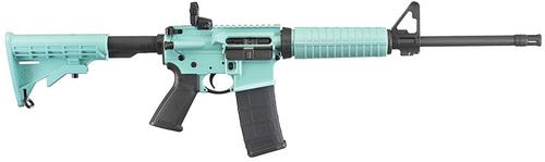 Ruger AR-556 Semi-Auto Rifle 8517, 223 Remington-5.56 NATO, 16", Tiffany Blue Stock, Tiffany Blue Finish, 30 Rds