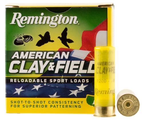 Remington American Clay and Field Shotshells HT209, 20 Gauge, 2-3/4", 7/8 oz, 1200 fps, #9 Lead Shot, 25 Rds/Bx