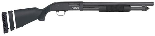 Mossberg 590S Compact Shotgun 51607, 12 Gauge, 18.5", 3" Chmbr, Black Adjustable LOP Stock, 5+1