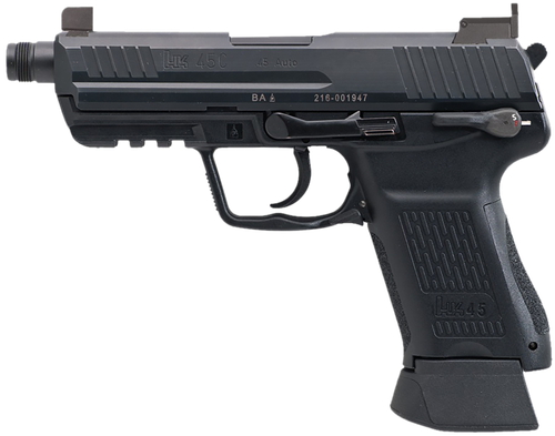 Heckler & Koch HK45CT Tactical V1 Pistol 81001115, 45 ACP, 3.94in, Black Interchangeable Backstrap, Black Finish, 10 Rds