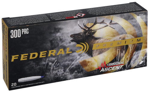Federal Premium Terminal Ascent Rifle Ammunition P300PRCTA3, 300 PRC, Terminal Ascent, 210 gr, 20 Rd/Bx