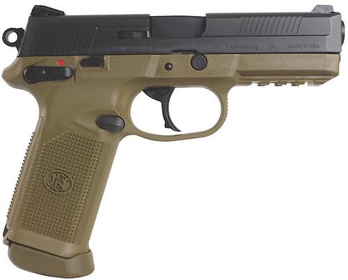 FN Herstal FNX-45 Pistol 66964, 45 ACP, 4 in, Polymer Grip, Dark Earth/Black Finish, 15 Rd
