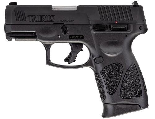 Taurus G3C Pistol 1-G3C93110CK4, 9mm Luger, 3.26in, Black Polymer, Black Finish, 10 Rds