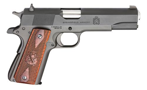 Springfield Mil-Spec Parkerized Pistol PB9108LCA, 45 ACP, 5in, Cocobolo Wood Grips, 7 Rds