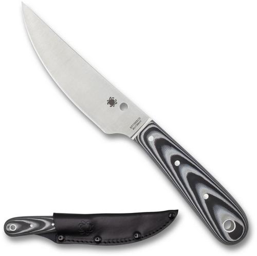 Spyderco Bow River Fixed Blade Knife w/Sheath, Stainless Blade, G-10 Handle (FB46GP)