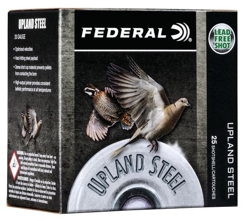 Federal Upland Field & Range Shotshells USH2875, 28 Gauge, 2-3/4", 5/8 oz, #7.5 Steel Shot, 25 Rds/bx