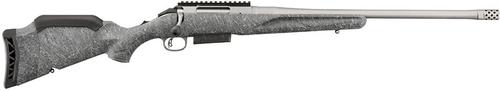 Ruger American II Rifle 46905, 450 Bushmaster, 20 in Threaded, Gray Splatter Gen II American Stock, Gun Metal Gray Cerakote