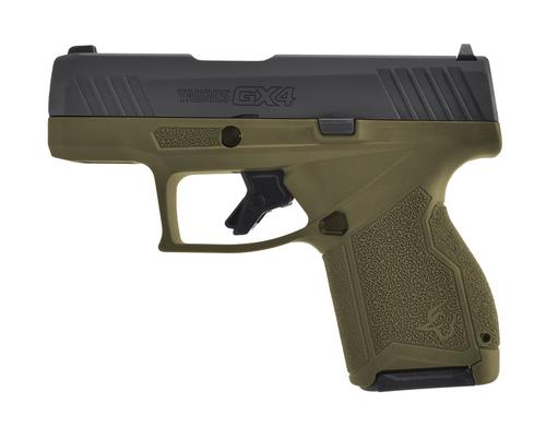 Taurus GX4 Pistol 1-GX4M931O, 9mm, 3.06in, OD Green Polymer Grips, 11 Rds
