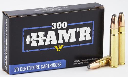 Wilson Combat Rifle Ammunition A300HMR130HHC, 300 HAM'R, Speer HAM'R Hot-Core, 130 gr, 2500 fps, 20 Rd/Bx