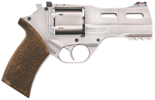 Chiappa Rhino 40SAR *CA Compliant Revolver CF340245, 357 Magnum, 4", Walnut Grips, Nickel Finish, 6 Rds