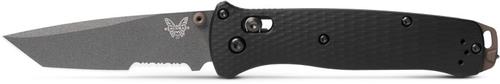 Benchmade Bailout Folding Knife w/Serrated Gray Tanto Blade, Black Handle (537SGY-03)