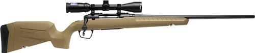 Savage Arms Axis 2 XP Bolt Action Rifle 32161, 22-250 Rem, 22", 3-9X40 Scope, FDE Fixed Stock, 4 Rds