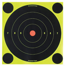 Birchwood Casey 34512 Shoot N C 6 in. Bulls Eye Self-Adhesive Targets w/Pasters, 12 Targets