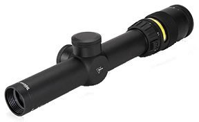 Trijicon Accupoint Rifle Scope 24, 1.25-4x, 24mm, Matte Black, Amber Triangle Reticle