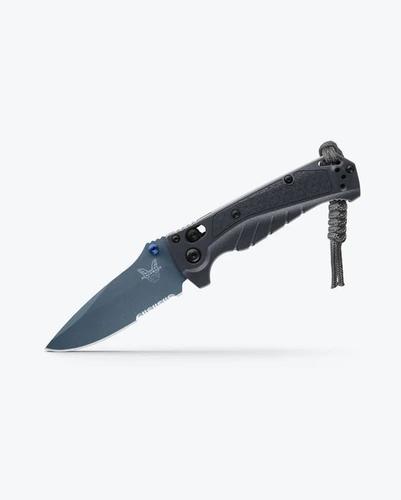 Benchmade Mini Adira Folding Knife w/Partially Serrated Edge Drop Point Blade (18065SBT-01)