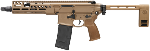 Sig Sauer MCX Spear-LT Pistol w/Folding Brace, PMCX300B9BIR, 300 AAC Blackout, 9", Coyote Anodized Finish, 30 Rd