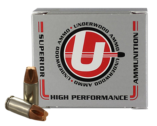 Underwood Pistol Ammunition, 9mm, Solid Monolithic, 115 GR, 1300 fps, 20 Rd/bx