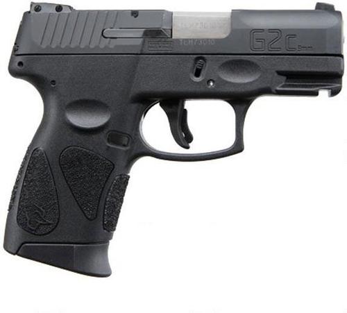 Taurus G2C Semi-Auto Pistol 1G2C93112, 9mm, 3.2", Black Polymer Grip/Frame, Black Finish, 12 Rds